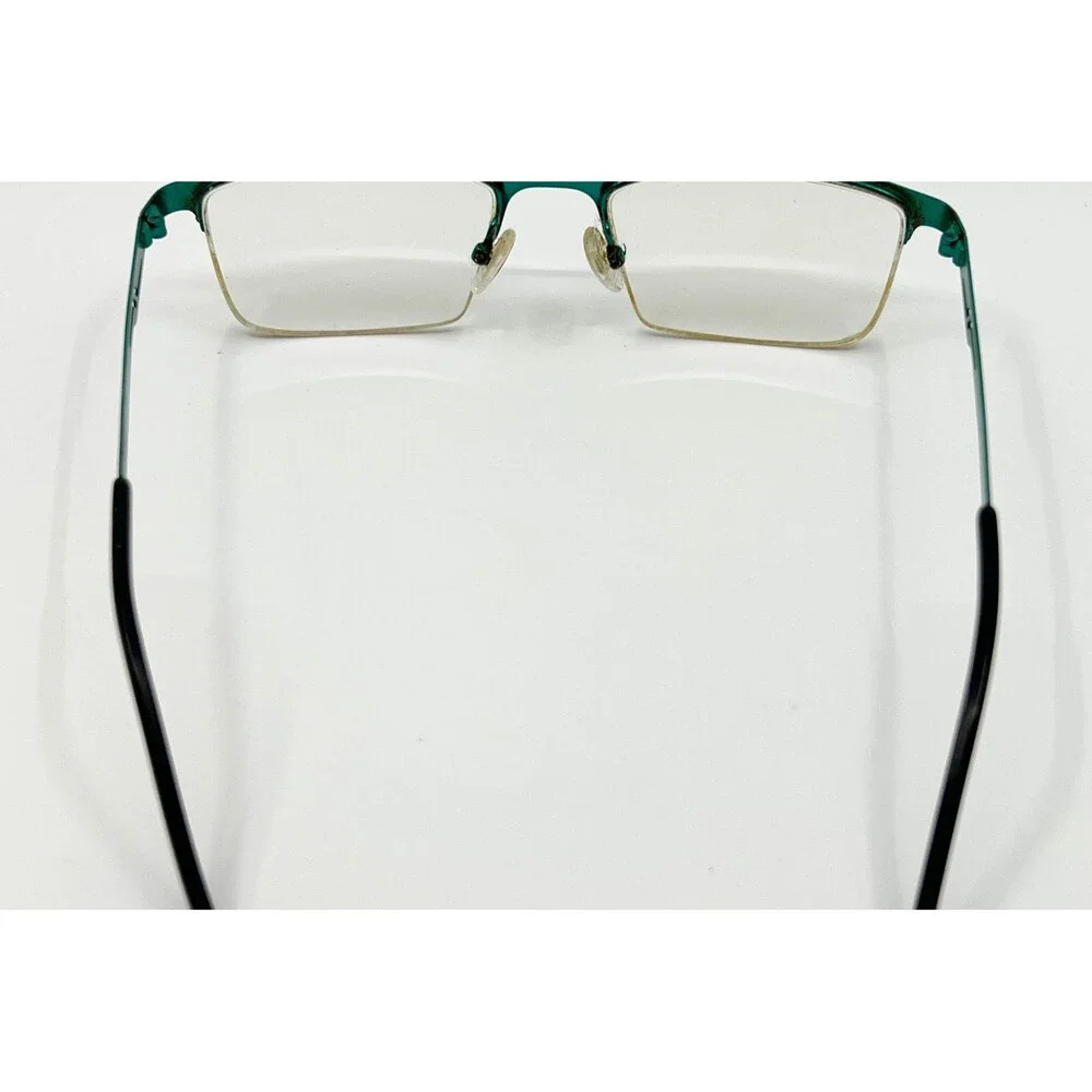 Eyebuydirect Algorithm Glasses Men Black Green Semi-Rimless Rectangle 53-19-145